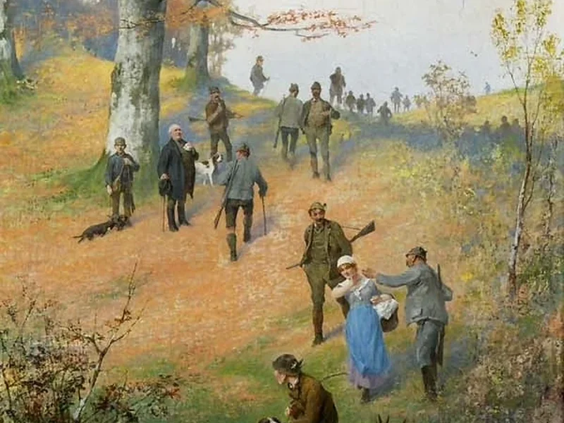 1847-Hermann Giesel - Gruppo di caccia